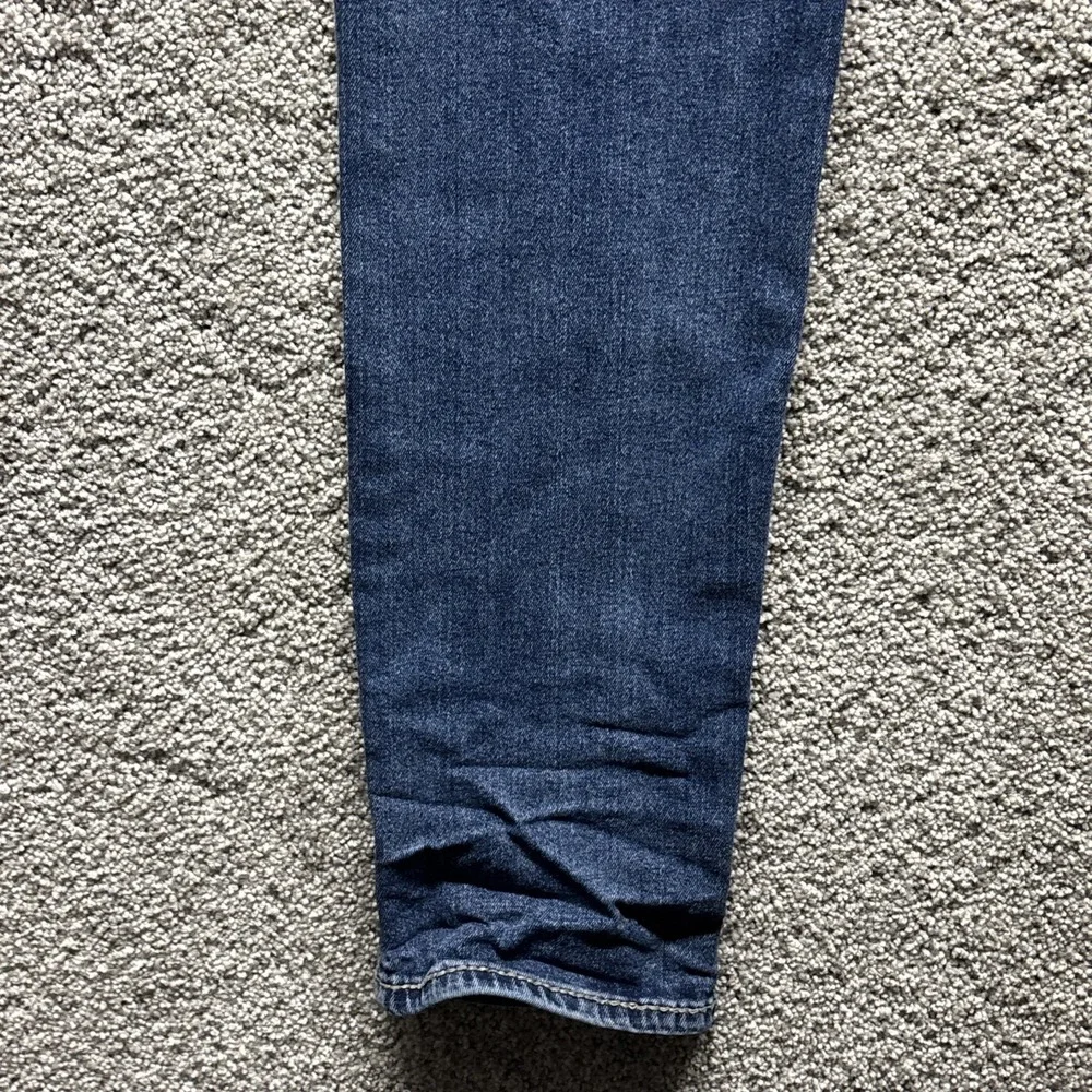True Religion Rocco Relaxed Skinny Jeans Blue‎ 34x32 Men's Flap Button Denim EUC